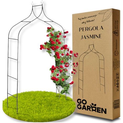 Pergola - 1 Pièce - Métal - Hauteur 255 cm - Largeur 140 cm - Profondeur 37 cm - Pour Plantes Grimpantes - Jardin Balcon Terrasse (1/5)