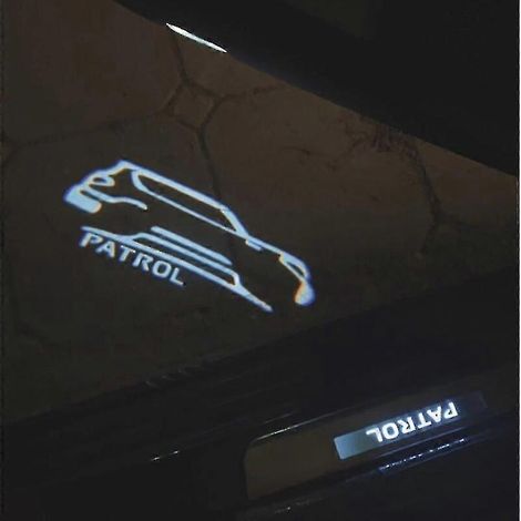 Projecteur LED pour portières, éclairage d'ambiance pour Nissan Patrol Y62 (2013-2021), accessoires d'éclairage automobile.Car style1pcs (1/5)