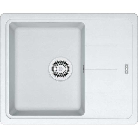 Evier Franke Basis Fragranit+ BFG611-62 - Blanc Artic (Moucheté) (1/2)