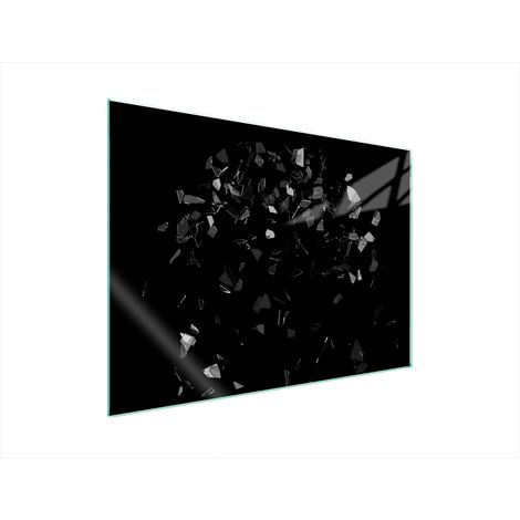 GLASSCHUTZPLATTE FÜR HERD 70x52 SCHWARZ (1/5)