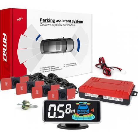 Rückfahrkamera mit schwarzen LED-Innenbeleuchtungselementen und 3D-Beleuchtung amio-03190 (1/4)