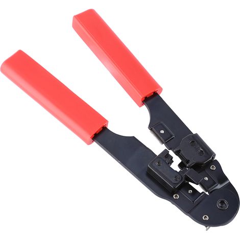 Kit d'outils modulaires pour sertissage, coupe et dénudage de câbles réseau 8P8C RJ45