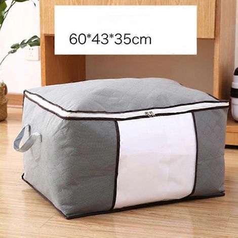Livraison directe de vêtements, rangement portable anti-poussière pour couettes et couvertures, finitions à domicile, contenant lavable, sac non tissé pour pliage de couettes et couvertures