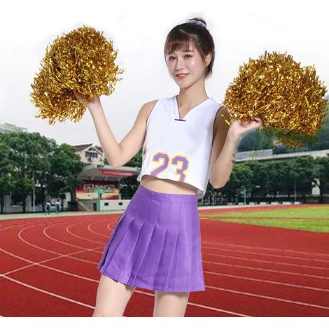 Wiederverwendbare Cheerleading-Pompons, bunt, mit Lichteffekt, aus Kunststoff, Basketball, Baseball, Farbe nach Zufallsauswahl (1/5)