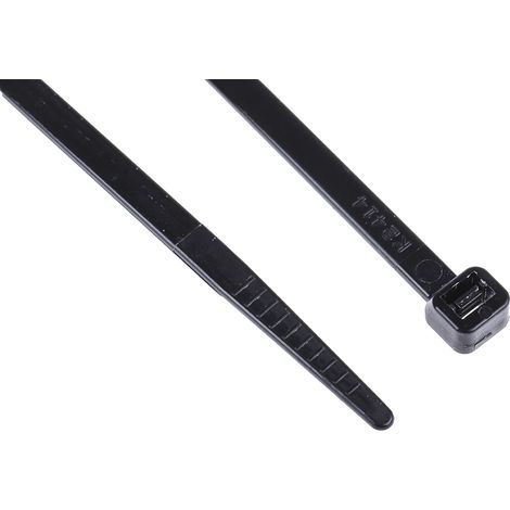 Serre-câble RS PRO Noir en Nylon 66, 368mm x 4,8 mm ( Prix pour Sachet de 100 )