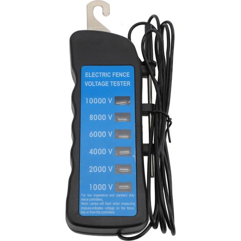 Electric Fence Voltage Tester 12kV Height Portable Farm with 8 Indicator Lights (1/5)