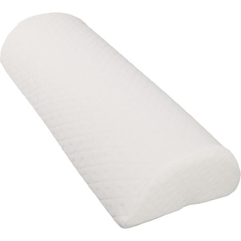 Coussin de genou semi-roulé en mousse à mémoire de forme, coussin de soutien doux pour les jambes, idéal pour les femmes enceintes, le dos et la tête. Soulage les lombaires, le dos et la tête. (1/5)