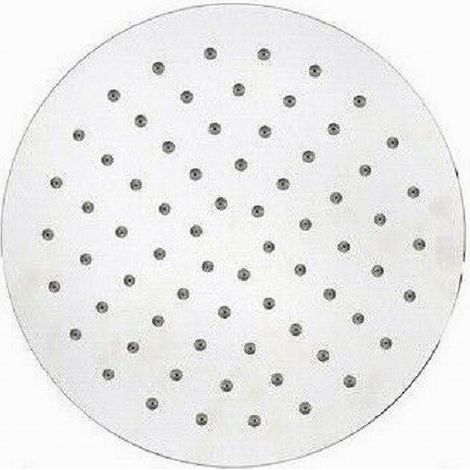 TRADE SHOP - Soffione Doccia Rotondo 20cm Ugelli Fori Attacchi Bagno Miscelatore 69119 Moderno - (1/2)