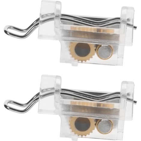 Lot de 2 Verrous de Cordon en Abs pour Stores Plissés et Romains, Accessoires de Quincaillerie pour Rideaux, Verrouillage Sécurisé sans Outil, pour Fenêtres et Décoration,