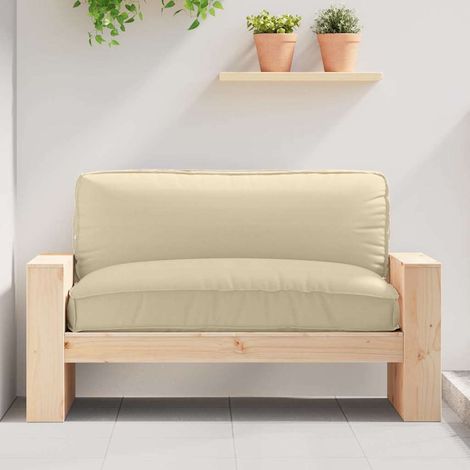Kissen Beige 120 x 80 x 12 cm Oxford-Stoff