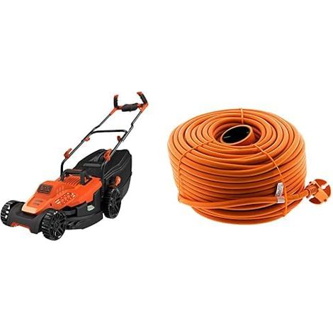 Tondeuse Filaire 1600W, Tondeuse à Gazon Electrique 38 cm, 6 hauteurs réglables 20, 30, 40, 50, 60 et 70 mm (1/5)