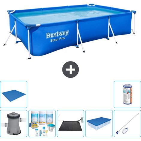 Bestway Bestway Steel Pro Rectangulaire - 300x201x66 cm - 8-pièces S21560 (1/5)