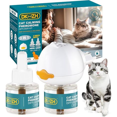 Diffuseur Pheromones Chat Diffuseur Feromone pour Chat Chat et Chatons Recharges ML (1/5)
