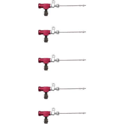 5x Motorrad-Hydraulikkupplungs-Hauptzylinder-Bremspumpe M10x1,25 mm Aluminium Rot (1/5)