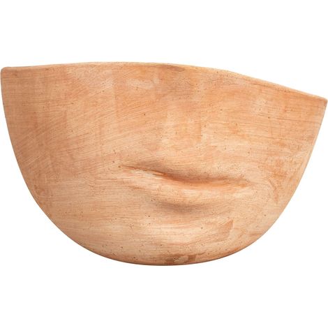 Vaso in terracotta 42x25 cm Vaso testa realizzato a mano Vaso testa di donna