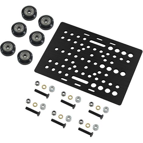 Kit de plaques de portique à rainure en V 20-80 mm avec roue en V pleine pour profilés, pièces pour machines CNC et imprimantes 3D (1/5)