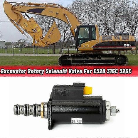 Válvula solenoide rotativa para excavadora 121-1491 compatible con E320B/C/D SZRH AM (1/4)