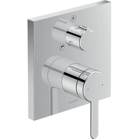 Duravit C.1 Einhebel- Wannenmischer Unterputz, eckige Rosette, (1/5)