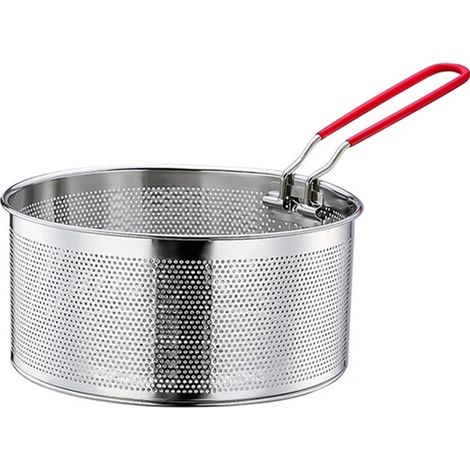 Panier à friture rond en résistant aux hautes températures cm pour aliments la cuisine l'huile 20 acier inoxydable (1/3)