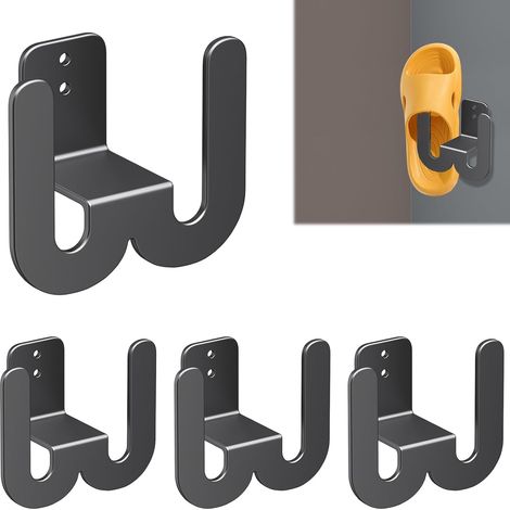 Supports à Chaussures Muraux: 4 pièce Porte Chaussures Mural en Méta Organisateur de Chaussures Suspendu, sans Perçage Porte Chaussures Mural (1/5)