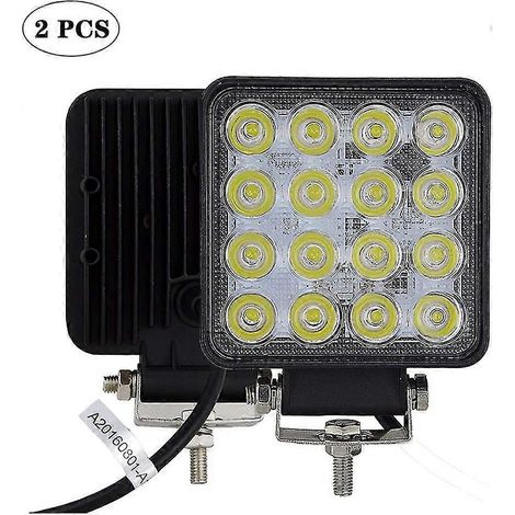 Barre lumineuse LED de travail 12 V 48 W 10 cm pour voiture, projecteur LED étanche IP67, feux de brouillard, feux de travail LED pour 4x4, moto, voiture, camion, tracteur, SUV (1/5)