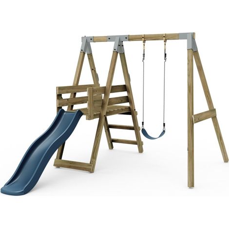 Premium Single Swing with Deck - Flex Dusky Pink