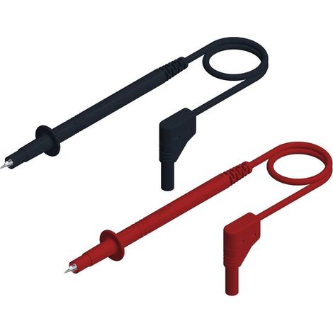 Sks Hirschmann PL 2600 S cables de medida negro rojo