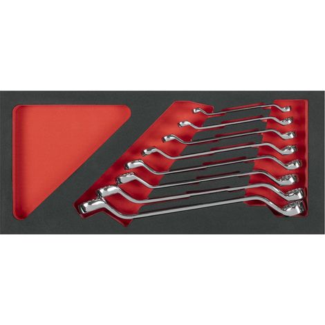 Sealey TBT51 Deep Offset Spanner Set with Tool Tray 8pc