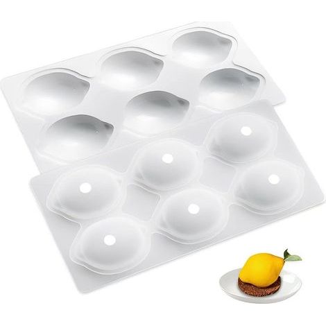 Moule Silicone Citon 3d,Gateau Moule Silicone Patisseie,Lemon Mold,Desset Moules Mousse Au Chocolat,Pudding Moules Donuts à Bonbon,Chocolate Mold éutilisable pou Bouchées de Bownie (1/3)