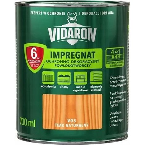 Vidaron Schutz- und Dekorfilm-Imprägnierung für natürliches Teakholz V05 0,7 l (1/2)