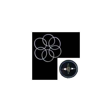 Junta para licuadora Magic Bullet, repuesto de junta para licuadora, paquete de 6, junta para licuadora, sello, accesorios de repuesto, piezas, compatible con Magic Bullet 250 W (1/2)