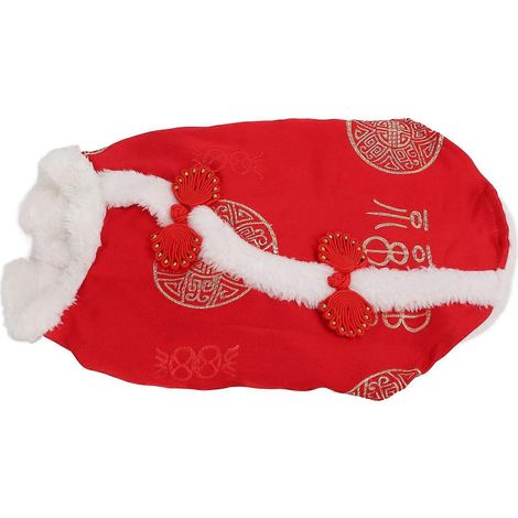 Costume Tang Suit pour animaux de compagnie, confortable, chaud et attrayant, vêtements d'automne et d'hiver pour chiens, chats et animaux de petite et moyenne taille. (1/2)