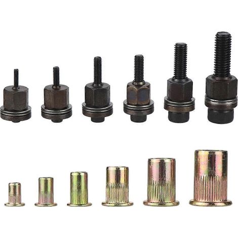 Outil à riveter avec adaptateur de perceuse M3/M5/M6/M8/M10, riveteuse manuelle électrique sans fil (1/4)