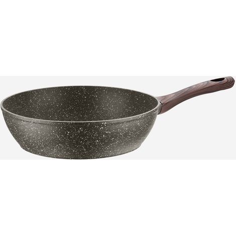 Poêle haute antiadhésive induction 28 cm revêtement pierre Chalet (1/3)