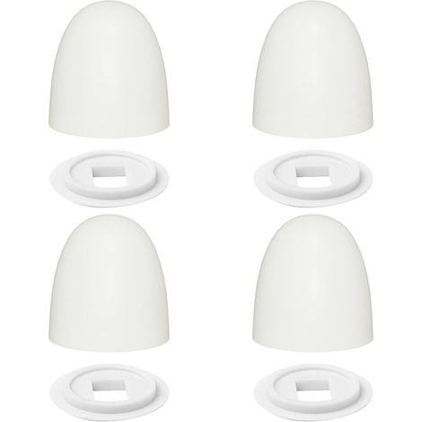 Lot de 4 cache-boulons de toilettes (1/4)