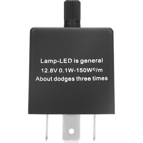Relais clignotant à LED réglable CF13 KT à 3 broches pour corriger le clignotement excessif des clignotants (1/5)
