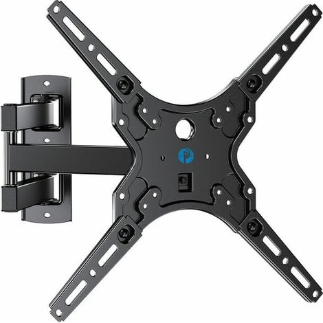 Supporto da parete per TV Full Motion per la maggior parte dei televisori e monitor LED curvi a schermo piatto da 26-55 pollici (1/5)