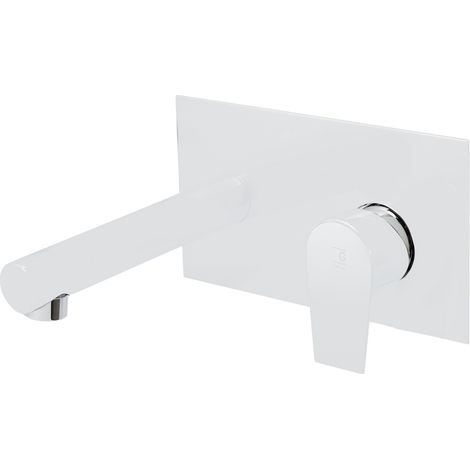 PRESTO 4605611 AROHA Grifo Mural De Lavabo Blanco - ref: 4605611 (1/2)