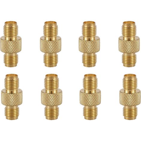 Adaptateur coaxial RF droit SMA femelle-femelle (4 unités), plaqué or (1/5)