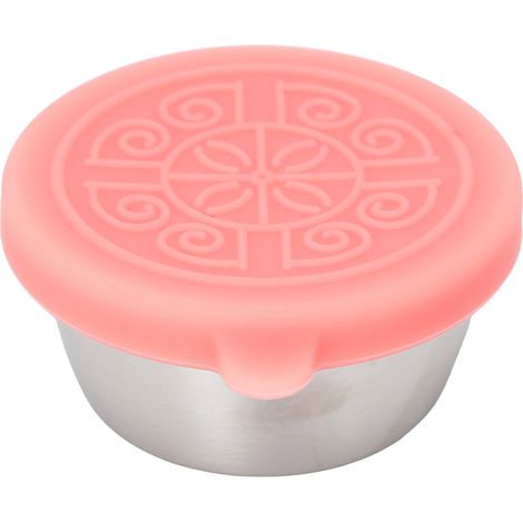 Récipient à huiles essentielles en acier inoxydable pour salon de beauté, couvercle rose 50ml (1/5)