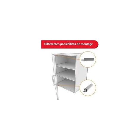 Türdämpfer, 10er-Pack – Für Schranktüren und Schubladen – Graues Kunststoffgehäuse – Einfache Montage mit Schrauben (1/5)
