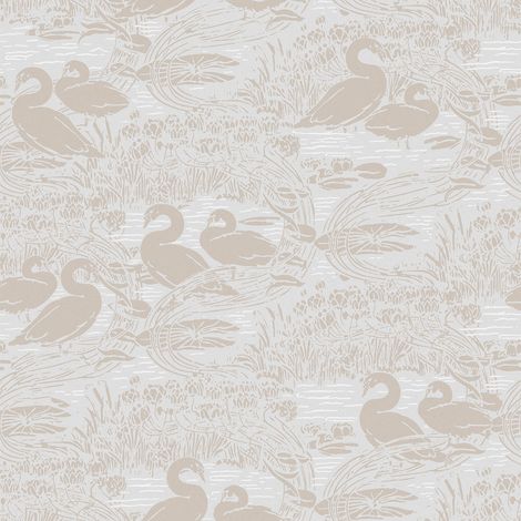 Laura Ashley Swans Vliestapete Dove Grey 10mx52cm (1/5)
