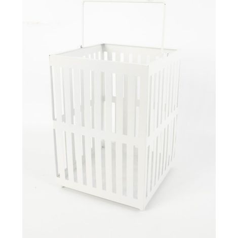TrendLine Deko-Laterne Metall 26 x 18 cm weiß Laterne
