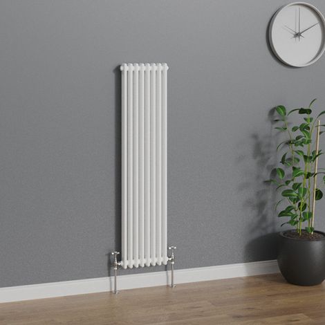 WarmeHaus Traditional Radiator White Double Column 1500x380mm (1/5)