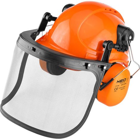 3-in-1 Kettensägenhelm mit Visier & Gehörschutz 30 dB (1/5)