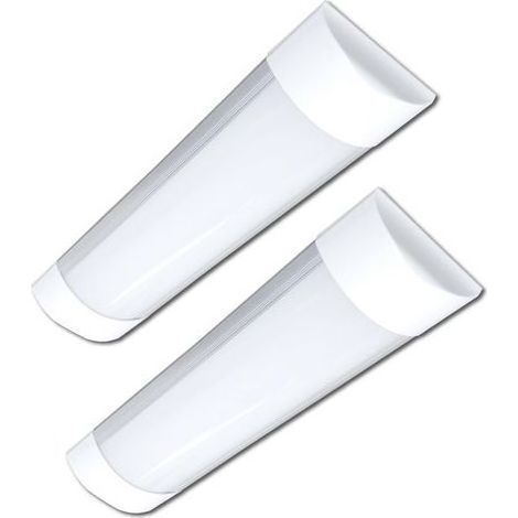 Barres LED d'intérieur en aluminium, 30 cm, 9 W, 900 lm, température de couleur réglable, lot de 2 (1/5)