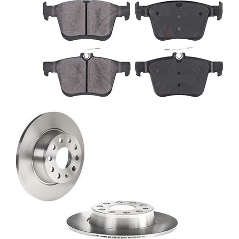 KIT FRENI POSTERIORI compatibile con VW GOLF VII (5G1,BQ1,BE1,BE2) - DISCHI + PASTIGLIE OEM: P 85 125 / 18117 , 18319 , 17729 /SOSTITUZIONE DIRETTA/BASSA POLVERE/SILENZIOSO (1/5)
