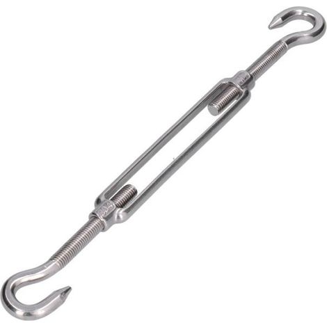 Tendeur À Crochet - Acier Inoxydable 304 - Pour Câble Métallique - Charge Max 300 Kg - Lot De 5 (1/5)