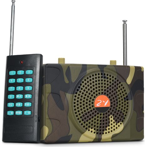 Tragbarer elektronischer Vogellocker, 38-W-Jagdlocker, elektronischer Vogellocker, elektrischer Jagdlocker-Lautsprecher, Tarnfernbedienungsset für MP3-Lautsprecher