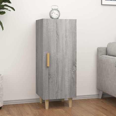 Buffet - Armoire de rangement Enfilade Sonoma gris 34,5x34x90 cm Bois d'ingénierie BV661679 - BonneVie (1/5)